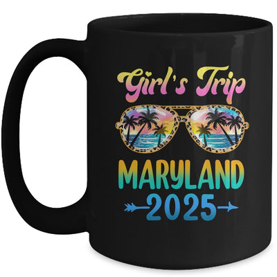 Girl's Trip Maryland 2025 Summer Vacation Sunglasses Mug | teecentury