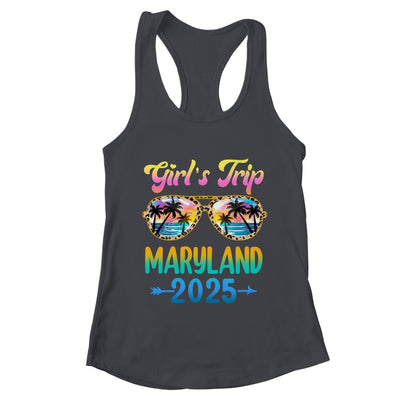 Girl's Trip Maryland 2025 Summer Vacation Sunglasses Shirt & Tank Top | teecentury