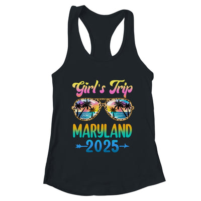 Girl's Trip Maryland 2025 Summer Vacation Sunglasses Shirt & Tank Top | teecentury