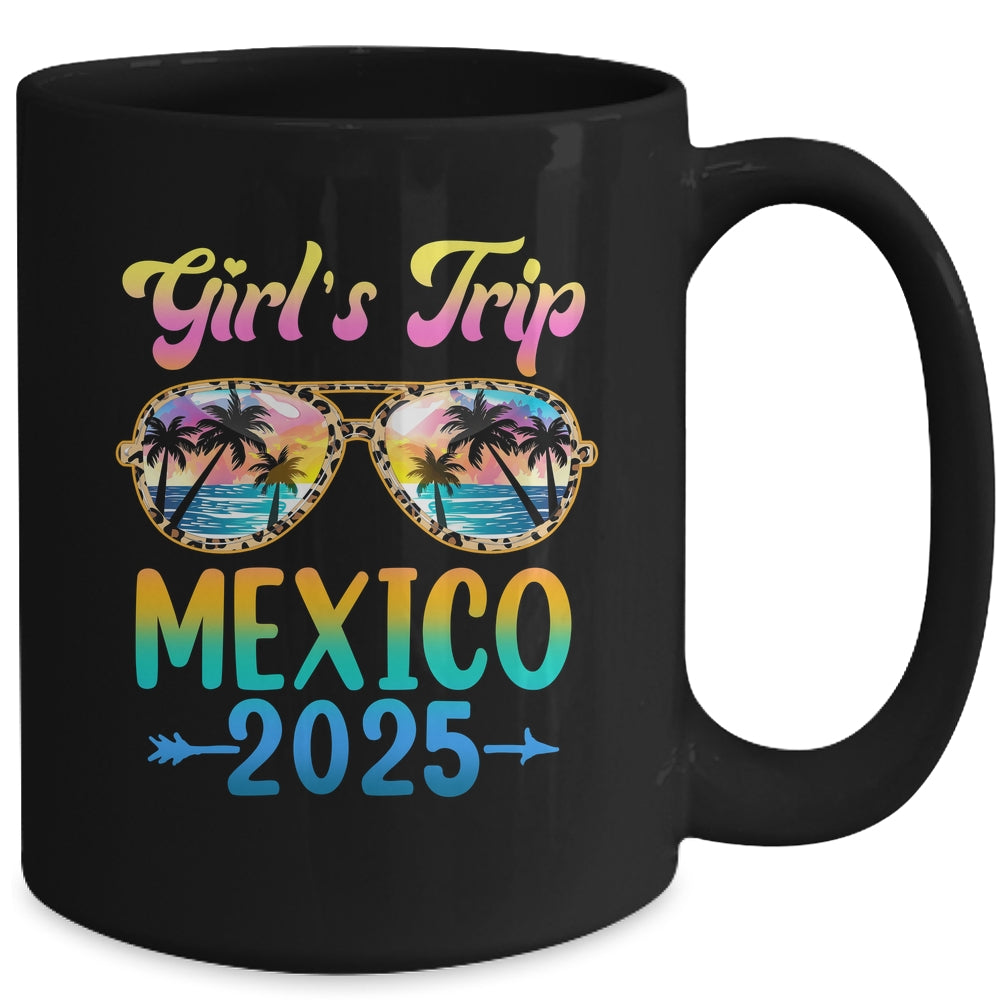 Girl's Trip Mexico 2025 Summer Vacation Sunglasses Mug | teecentury