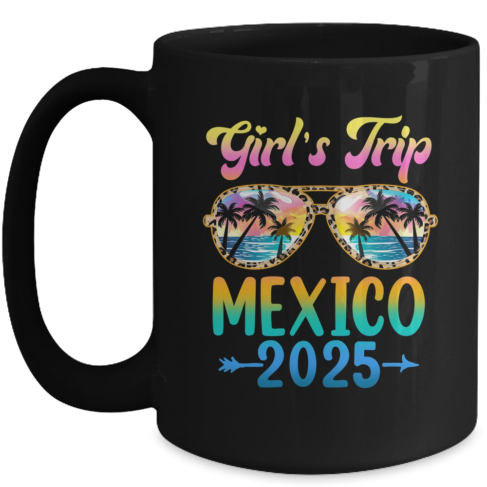 Girl's Trip Mexico 2025 Summer Vacation Sunglasses Mug | teecentury
