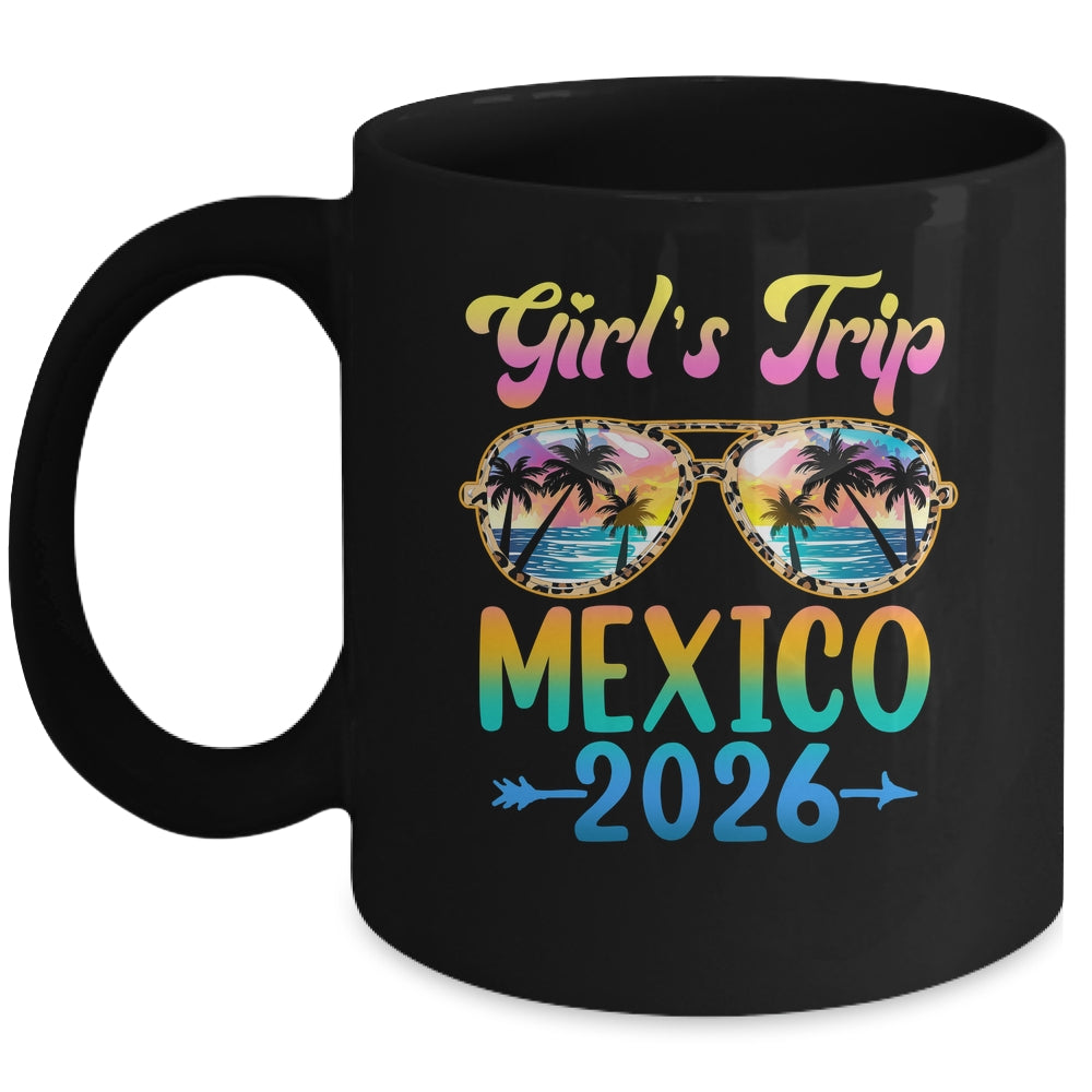 Girl's Trip Mexico 2026 Summer Vacation Sunglasses Mug | teecentury