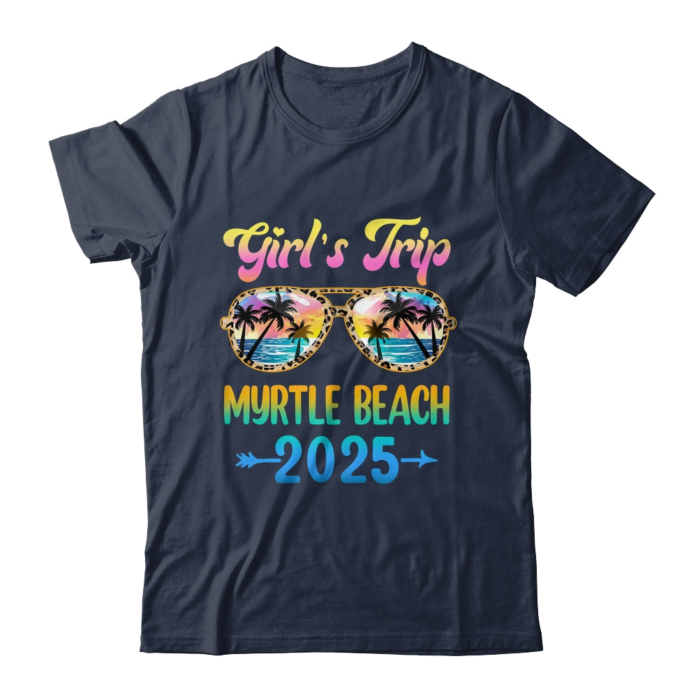 Girl's Trip Myrtle Beach 2025 Summer Vacation Sunglasses Shirt & Tank Top | teecentury