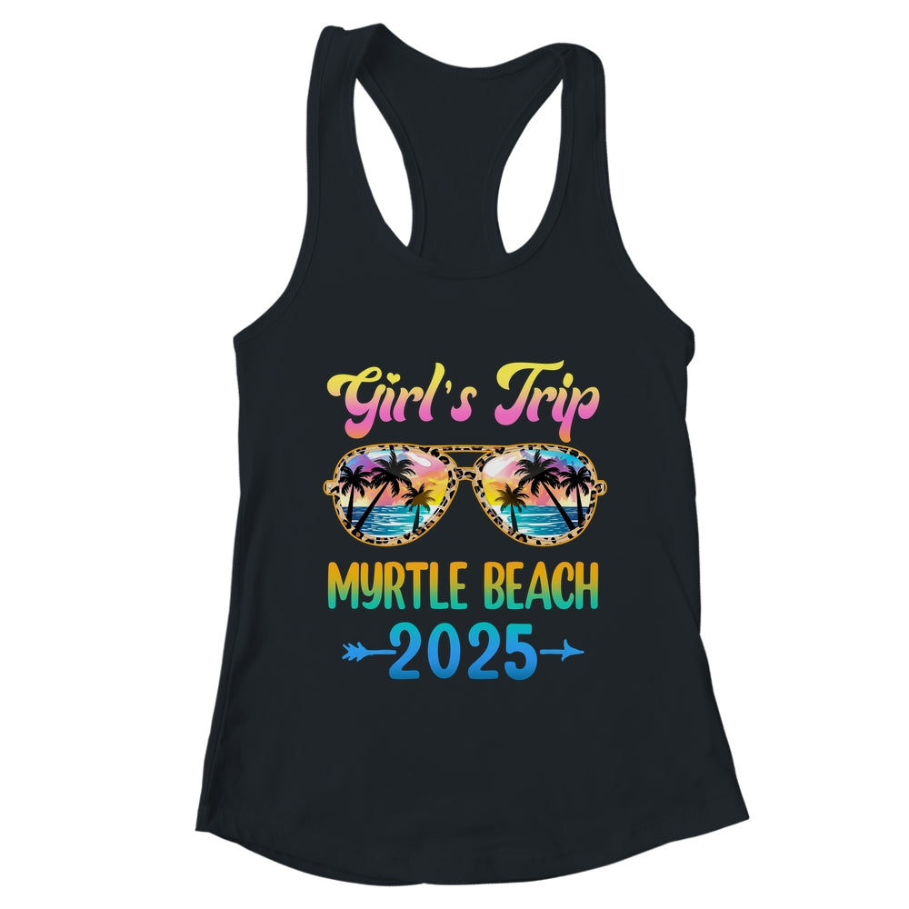 Girl's Trip Myrtle Beach 2025 Summer Vacation Sunglasses Shirt & Tank Top | teecentury