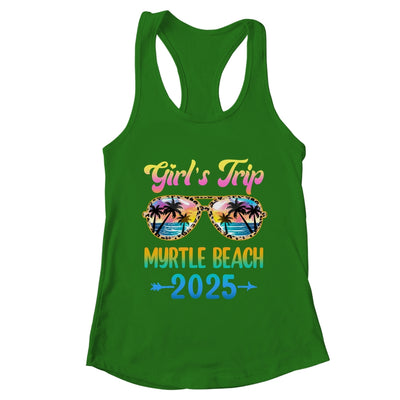 Girl's Trip Myrtle Beach 2025 Summer Vacation Sunglasses Shirt & Tank Top | teecentury