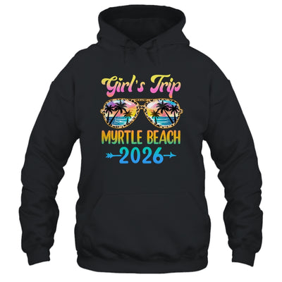 Girl's Trip Myrtle Beach 2026 Summer Vacation Sunglasses Shirt & Tank Top | teecentury