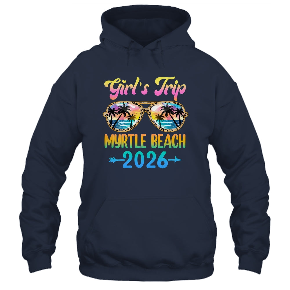 Girl's Trip Myrtle Beach 2026 Summer Vacation Sunglasses Shirt & Tank Top | teecentury