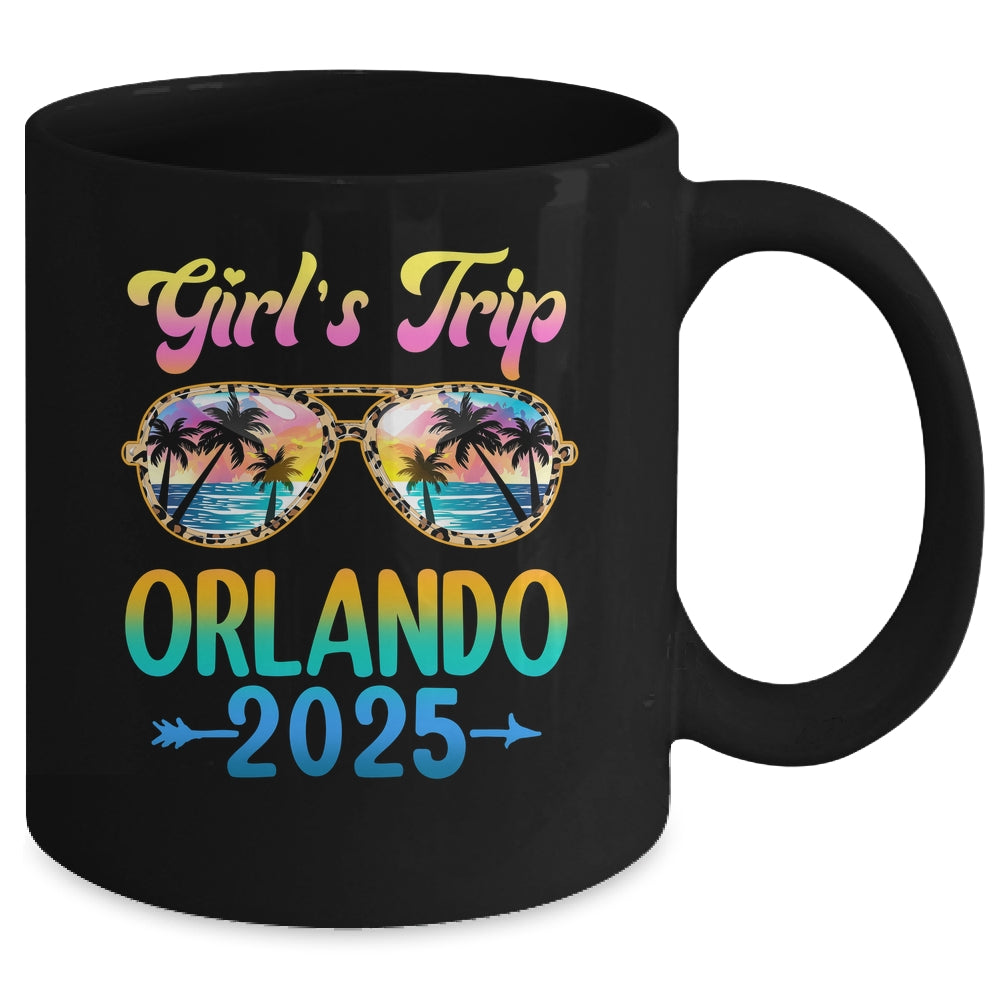 Girl's Trip Orlando 2025 Summer Vacation Sunglasses Mug | teecentury