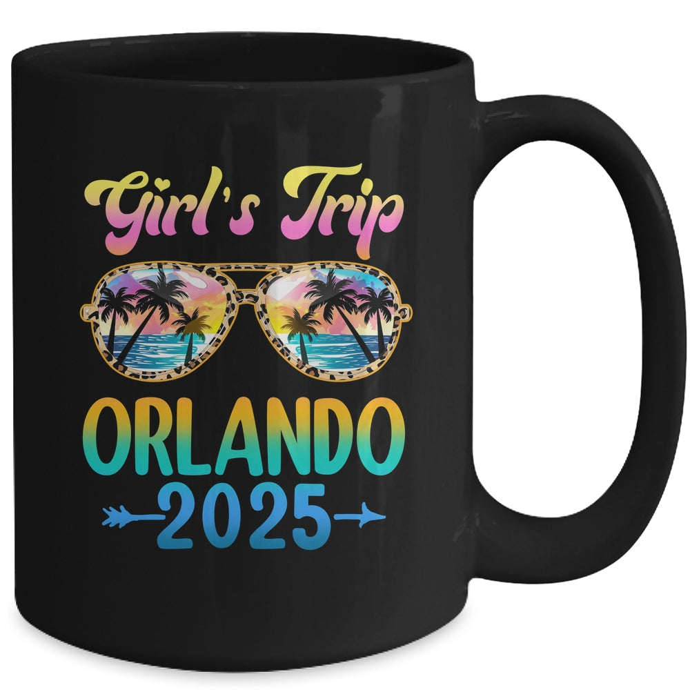 Girl's Trip Orlando 2025 Summer Vacation Sunglasses Mug | teecentury