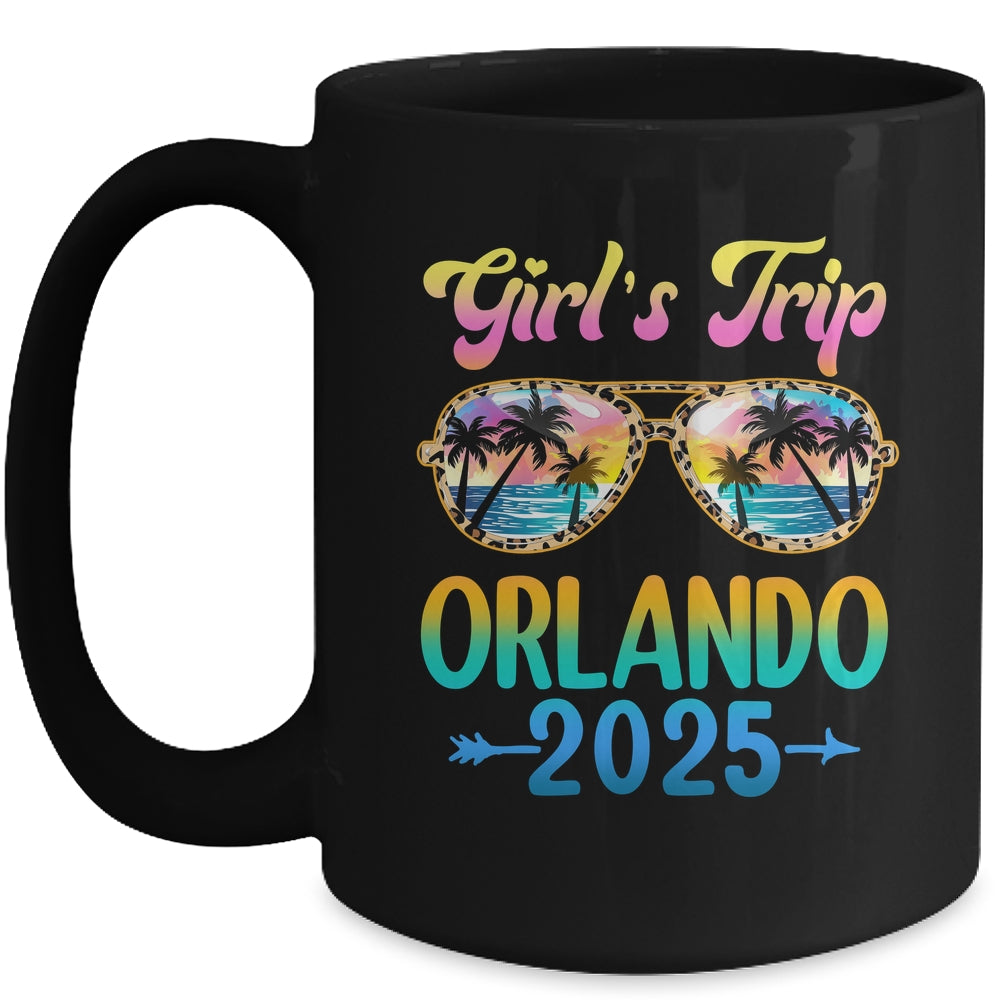 Girl's Trip Orlando 2025 Summer Vacation Sunglasses Mug | teecentury