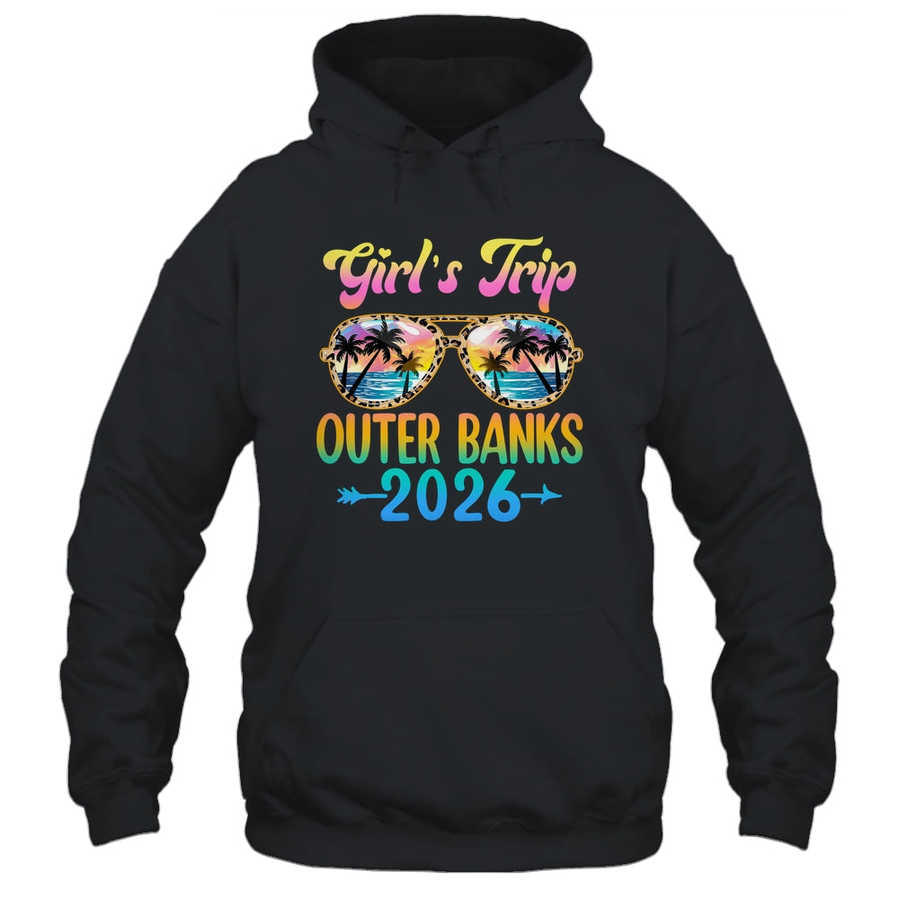 Girl's Trip Outer Banks 2026 Summer Vacation Sunglasses Shirt & Tank Top | teecentury