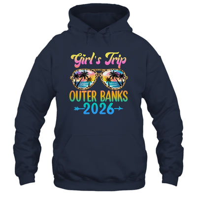 Girl's Trip Outer Banks 2026 Summer Vacation Sunglasses Shirt & Tank Top | teecentury