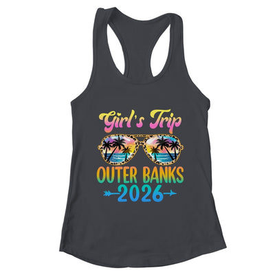 Girl's Trip Outer Banks 2026 Summer Vacation Sunglasses Shirt & Tank Top | teecentury