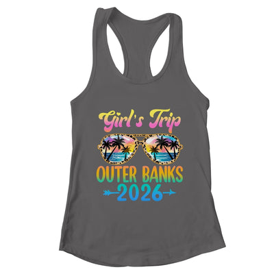 Girl's Trip Outer Banks 2026 Summer Vacation Sunglasses Shirt & Tank Top | teecentury