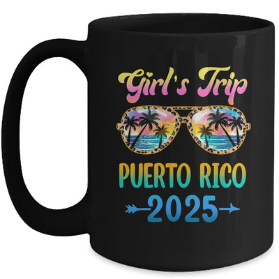 Girl's Trip Puerto Rico 2025 Summer Vacation Sunglasses Mug | teecentury
