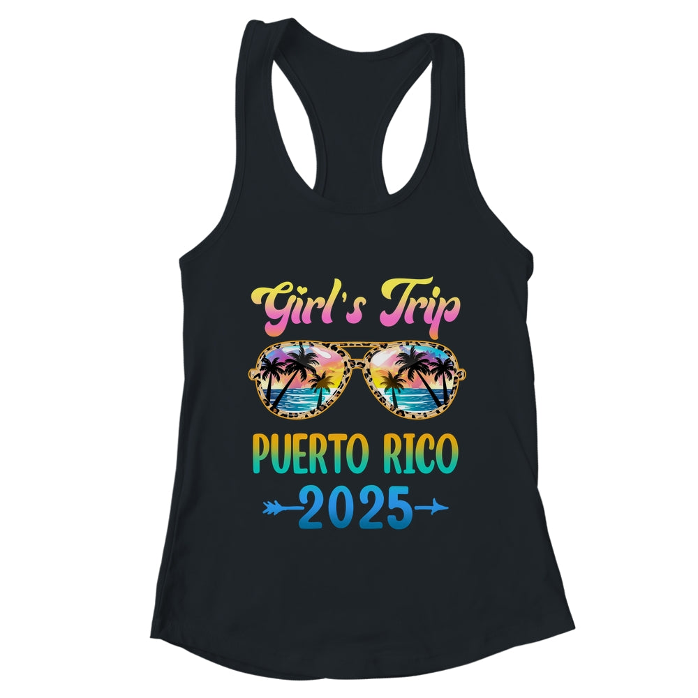 Girl's Trip Puerto Rico 2025 Summer Vacation Sunglasses Shirt & Tank Top | teecentury