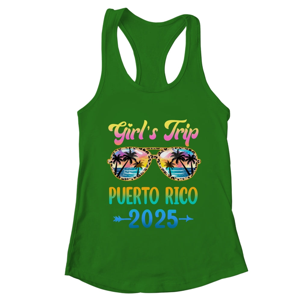 Girl's Trip Puerto Rico 2025 Summer Vacation Sunglasses Shirt & Tank Top | teecentury