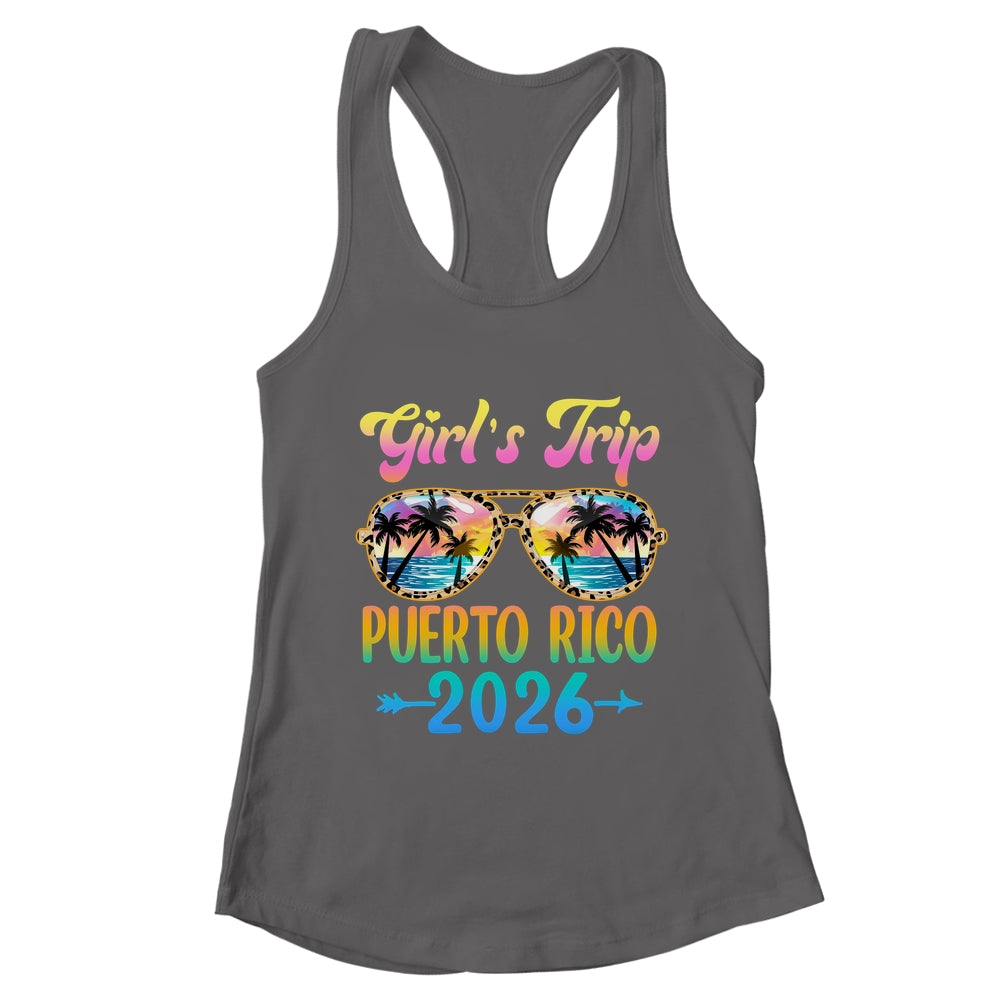 Girl's Trip Puerto Rico 2026 Summer Vacation Sunglasses Shirt & Tank Top | teecentury