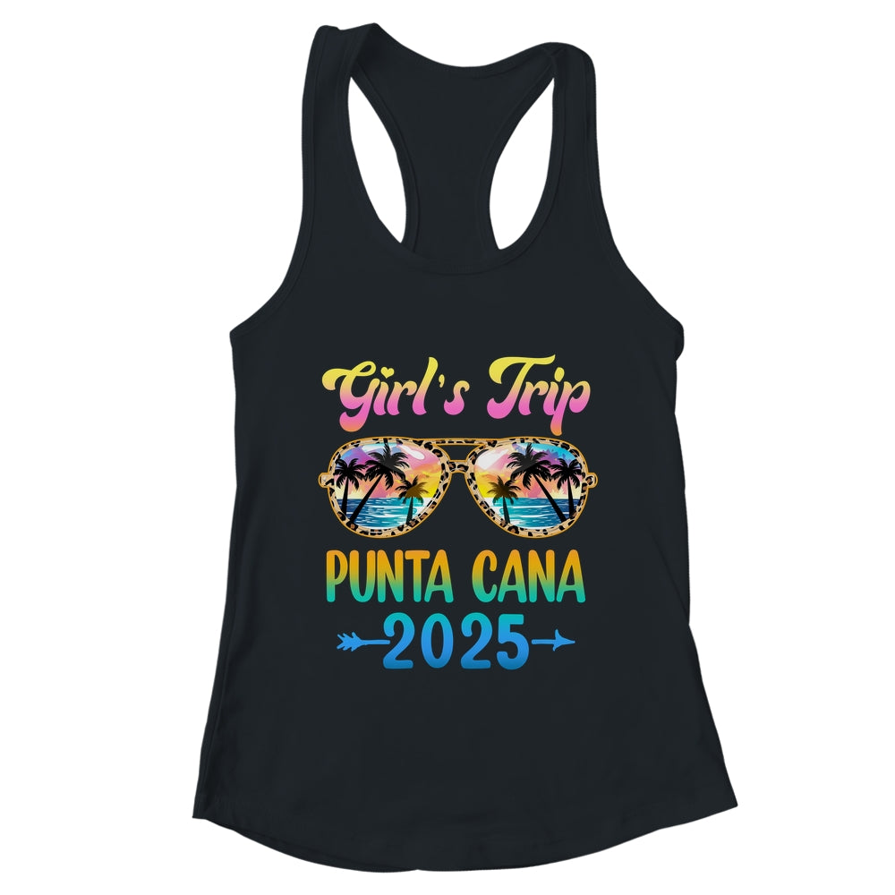 Girl's Trip Punta Cana 2025 Summer Vacation Sunglasses Shirt & Tank Top | teecentury