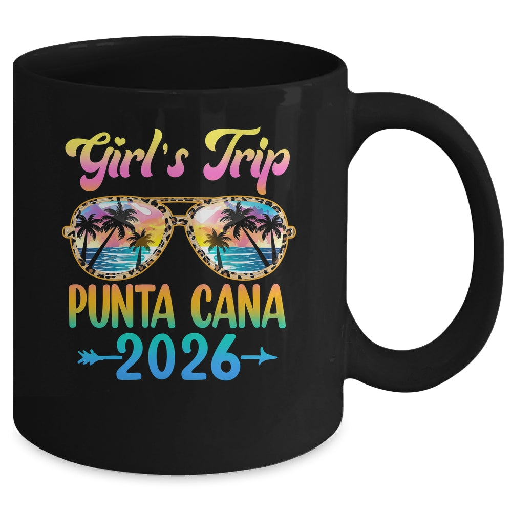 Girl's Trip Punta Cana 2026 Summer Vacation Sunglasses Mug | teecentury