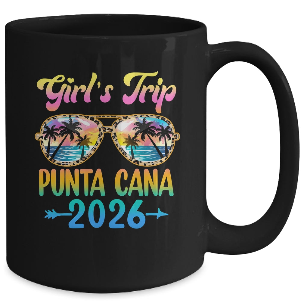 Girl's Trip Punta Cana 2026 Summer Vacation Sunglasses Mug | teecentury