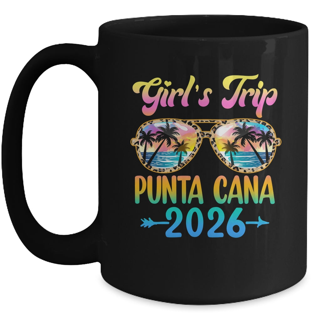 Girl's Trip Punta Cana 2026 Summer Vacation Sunglasses Mug | teecentury