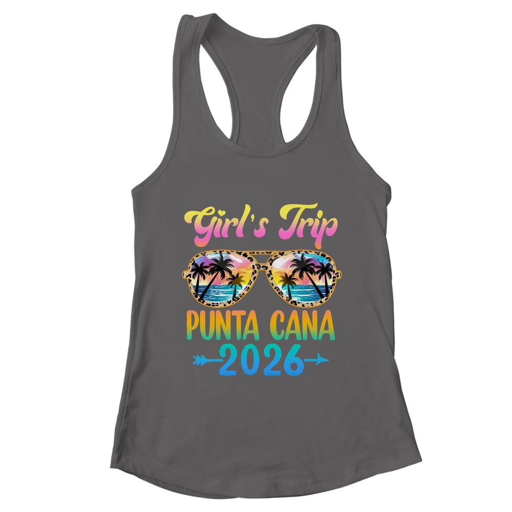 Girl's Trip Punta Cana 2026 Summer Vacation Sunglasses Shirt & Tank Top | teecentury