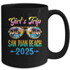 Girl's Trip San Juan Beach 2025 Summer Vacation Sunglasses Mug | teecentury