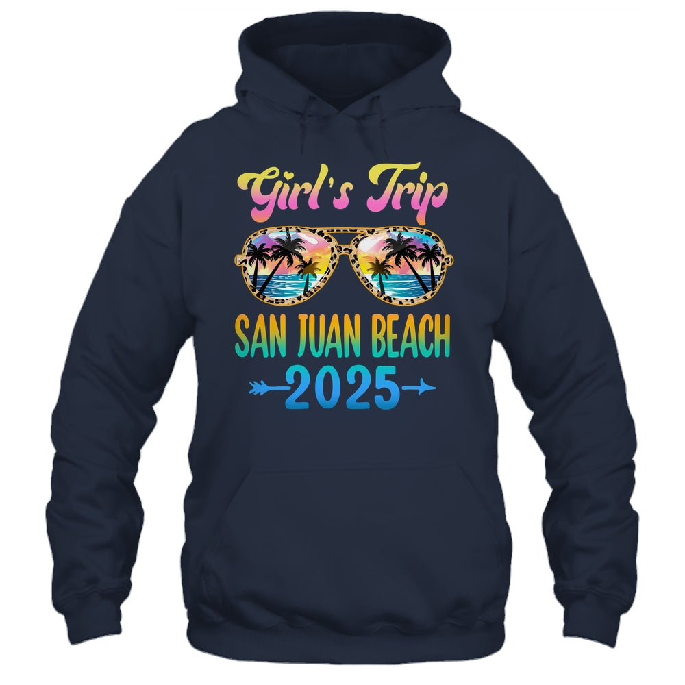 Girl's Trip San Juan Beach 2025 Summer Vacation Sunglasses Shirt & Tank Top | teecentury