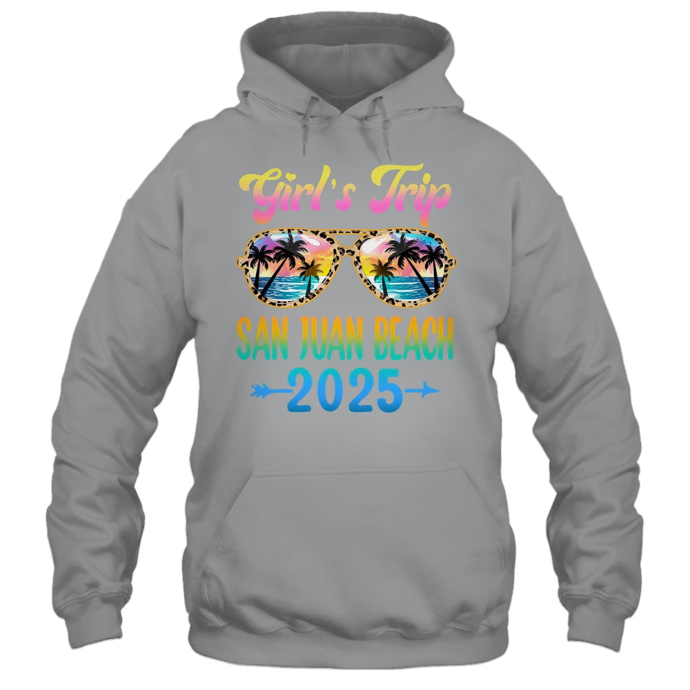 Girl's Trip San Juan Beach 2025 Summer Vacation Sunglasses Shirt & Tank Top | teecentury