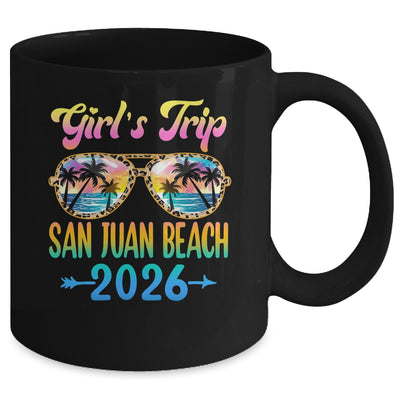 Girl's Trip San Juan Beach 2026 Summer Vacation Sunglasses Mug | teecentury