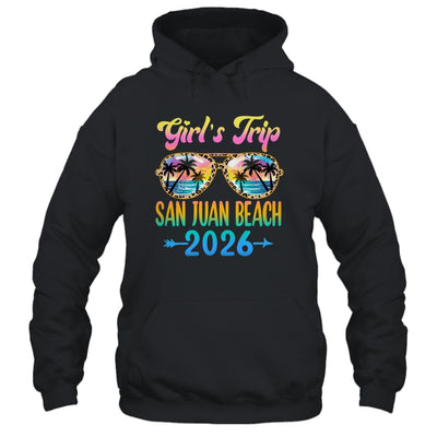 Girl's Trip San Juan Beach 2026 Summer Vacation Sunglasses Shirt & Tank Top | teecentury