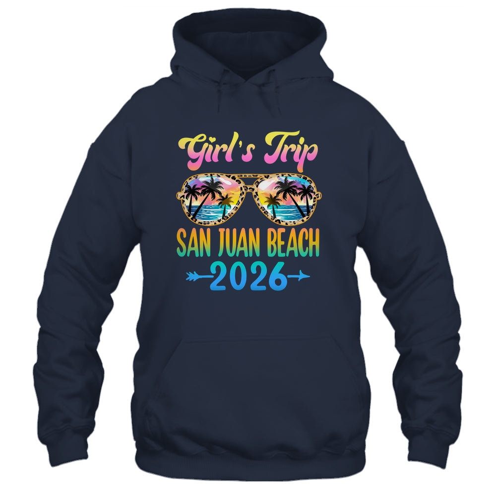 Girl's Trip San Juan Beach 2026 Summer Vacation Sunglasses Shirt & Tank Top | teecentury