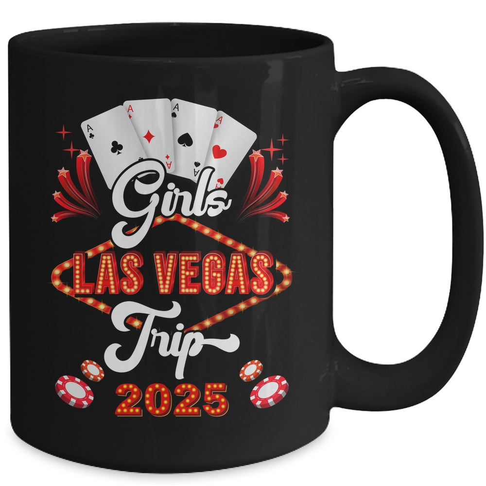 Girls Las Vegas Trip 2025 Family Squad Vacation Matching Mug | teecentury