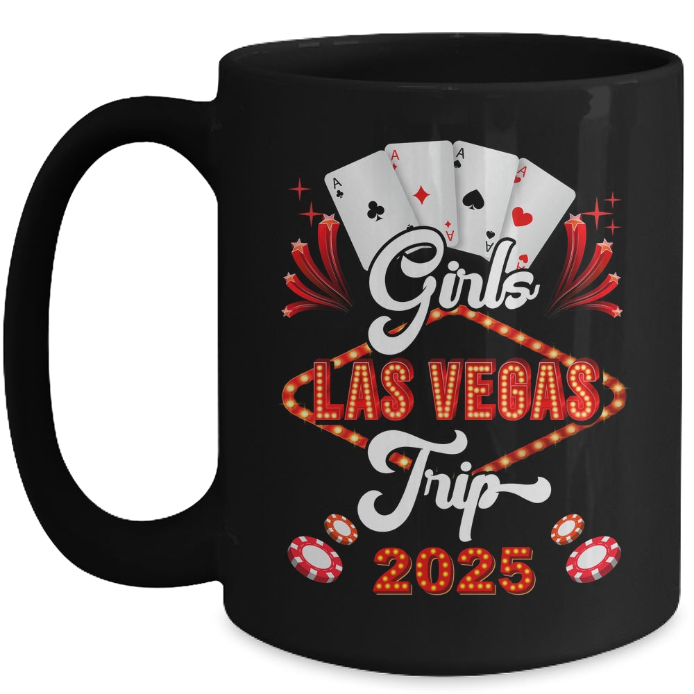 Girls Las Vegas Trip 2025 Family Squad Vacation Matching Mug | teecentury