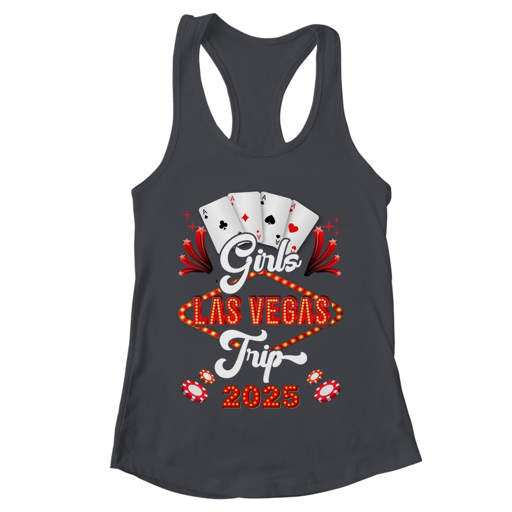 Girls Las Vegas Trip 2025 Family Squad Vacation Matching Shirt & Tank Top | teecentury
