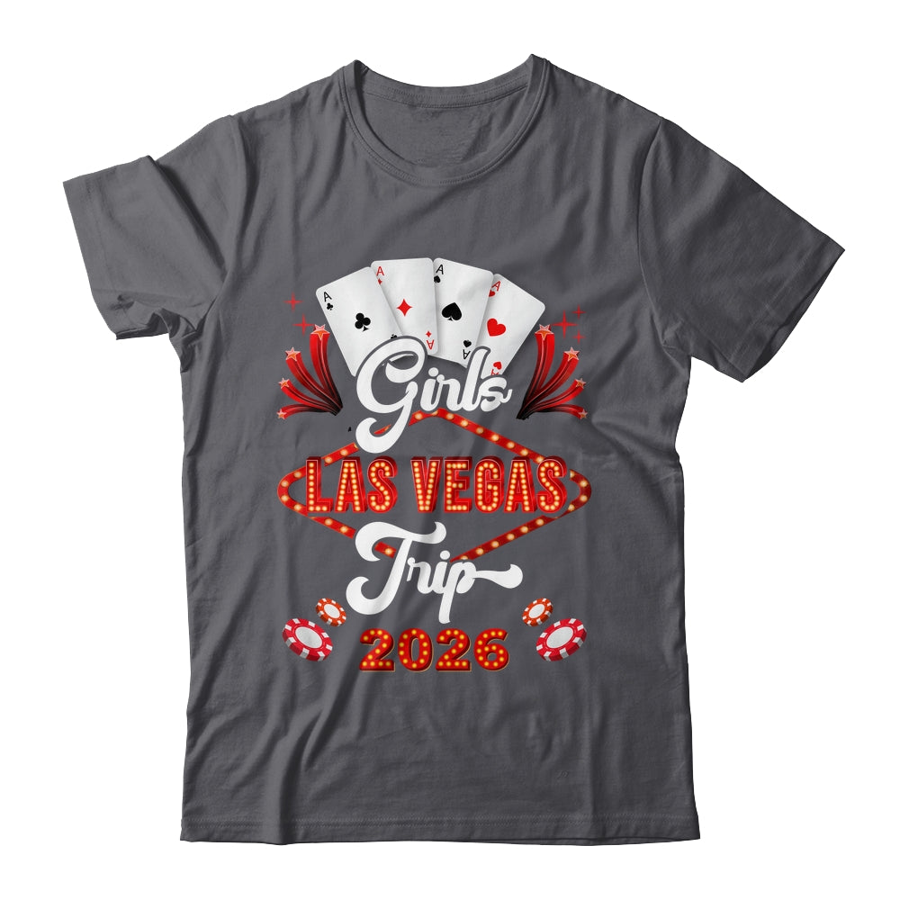 Girls Las Vegas Trip 2026 Family Squad Vacation Matching Shirt & Tank Top | teecentury