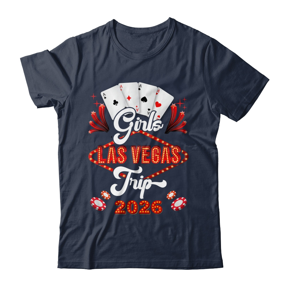 Girls Las Vegas Trip 2026 Family Squad Vacation Matching Shirt & Tank Top | teecentury