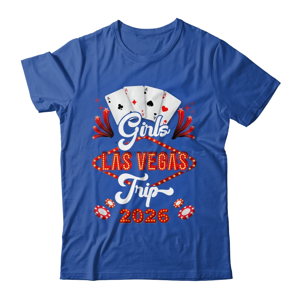 Girls Las Vegas Trip 2026 Family Squad Vacation Matching Shirt & Tank Top | teecentury