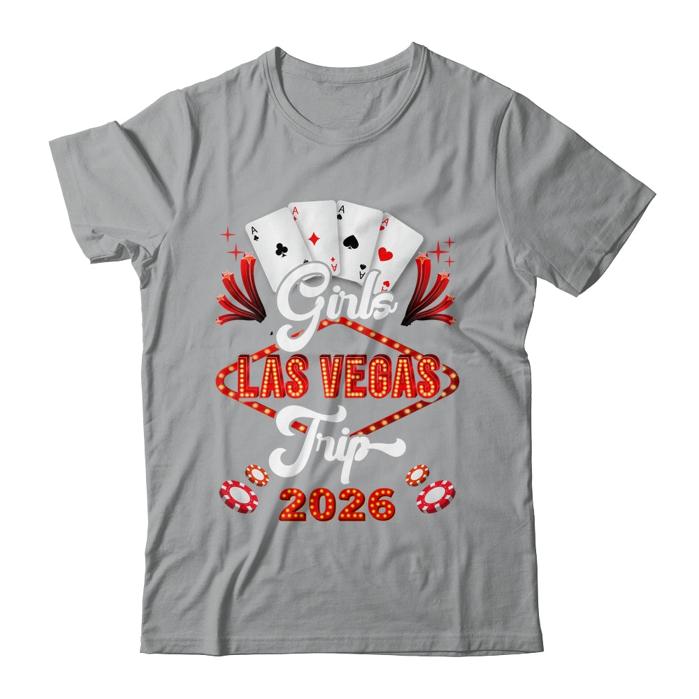 Girls Las Vegas Trip 2026 Family Squad Vacation Matching Shirt & Tank Top | teecentury