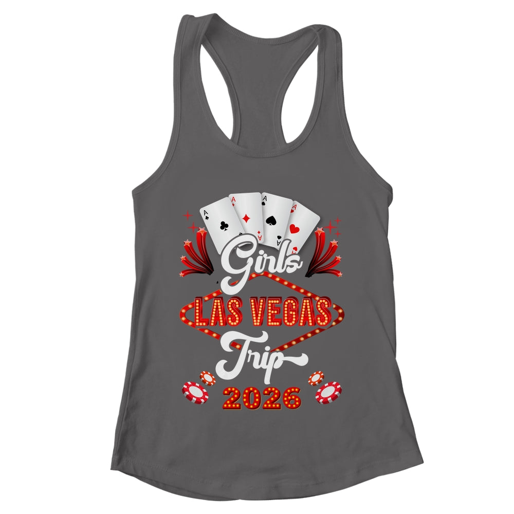 Girls Las Vegas Trip 2026 Family Squad Vacation Matching Shirt & Tank Top | teecentury