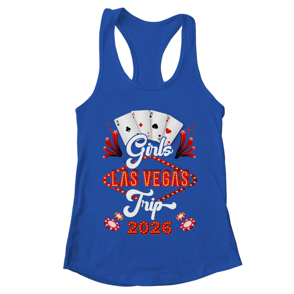 Girls Las Vegas Trip 2026 Family Squad Vacation Matching Shirt & Tank Top | teecentury