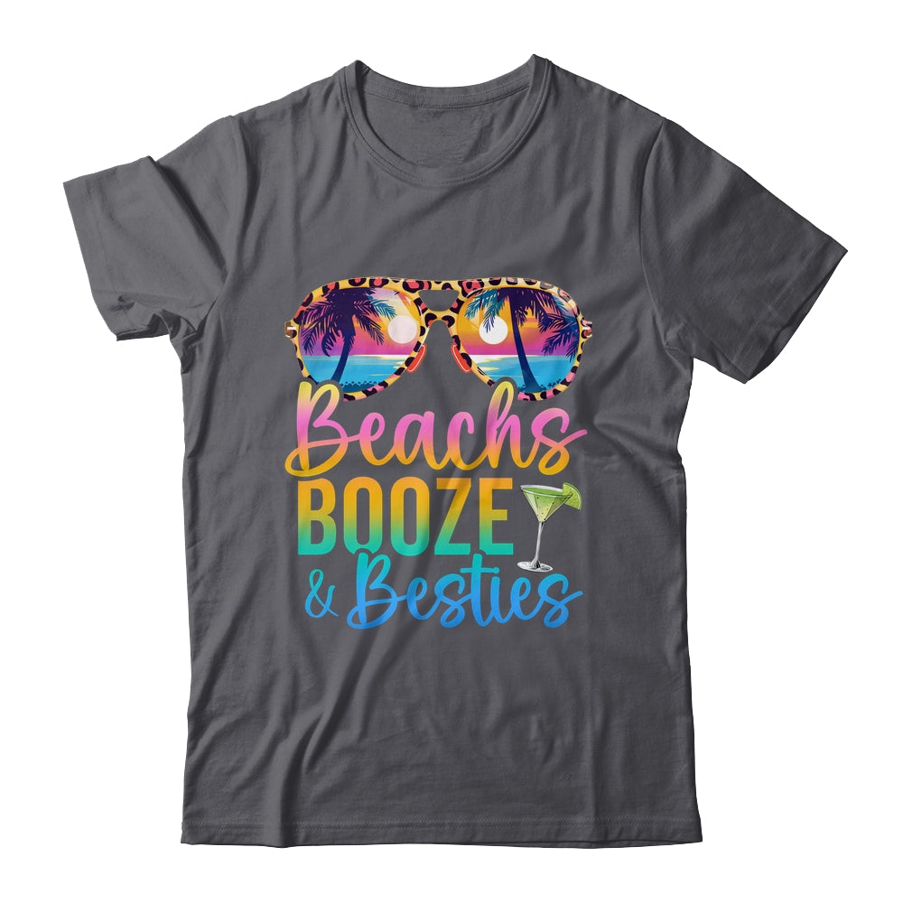 Girls Trip 2024 Funny Matching Shirt Beaches Booze Besties Shirt & Tank Top | teecentury