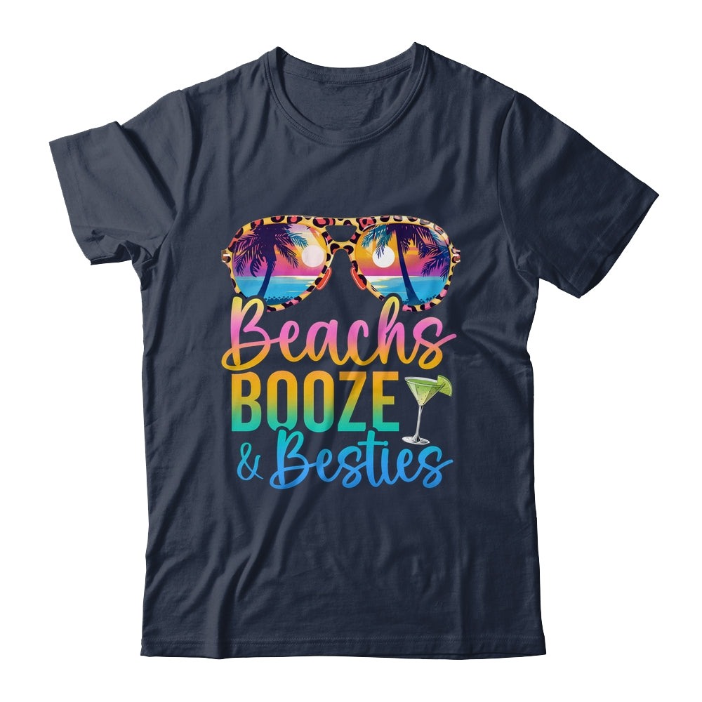 Girls Trip 2024 Funny Matching Shirt Beaches Booze Besties Shirt & Tank Top | teecentury