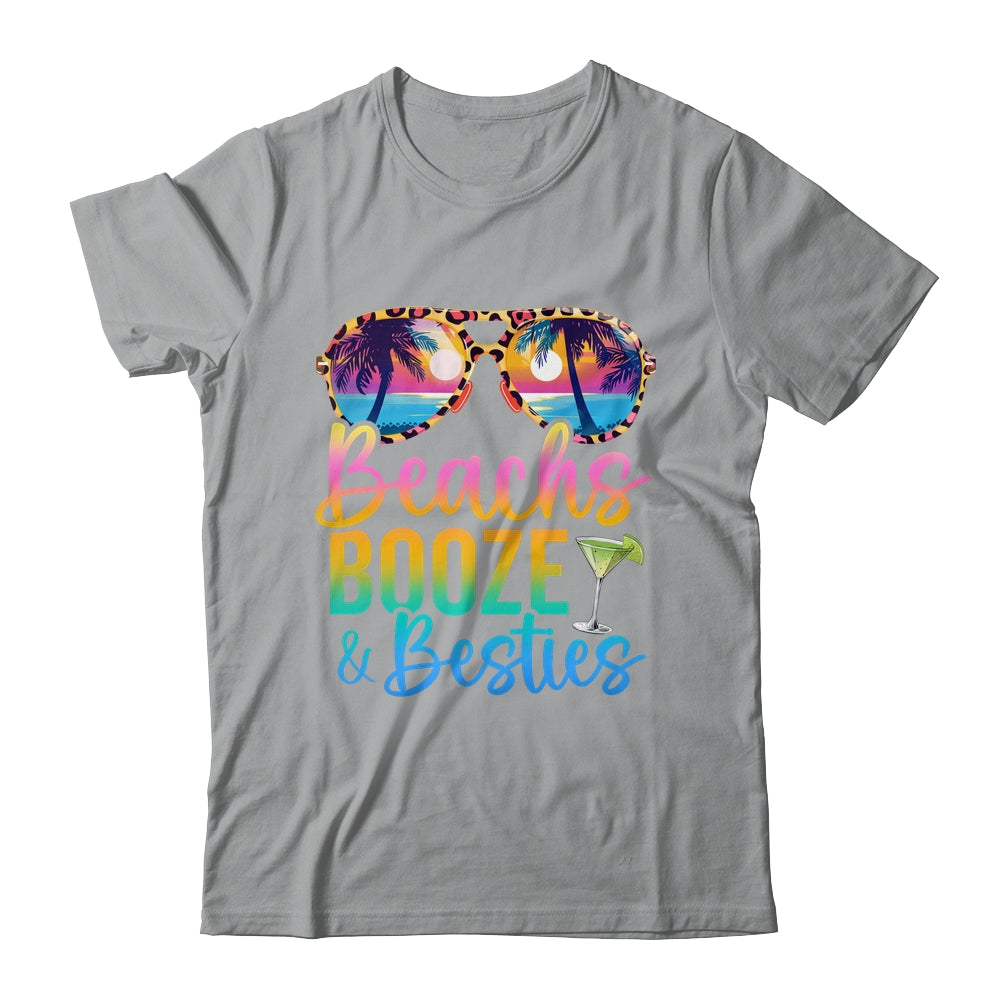 Girls Trip 2024 Funny Matching Shirt Beaches Booze Besties Shirt & Tank Top | teecentury