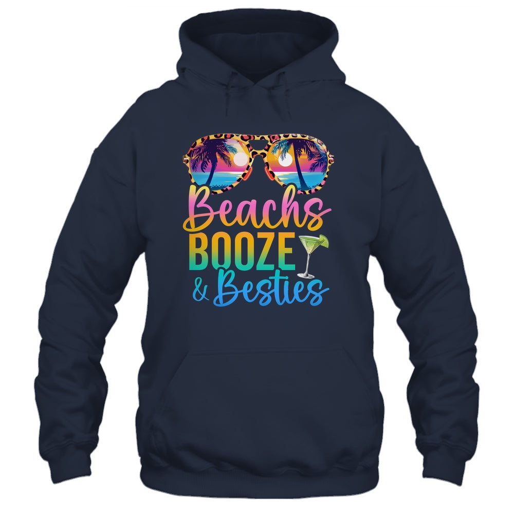Girls Trip 2024 Funny Matching Shirt Beaches Booze Besties Shirt & Tank Top | teecentury
