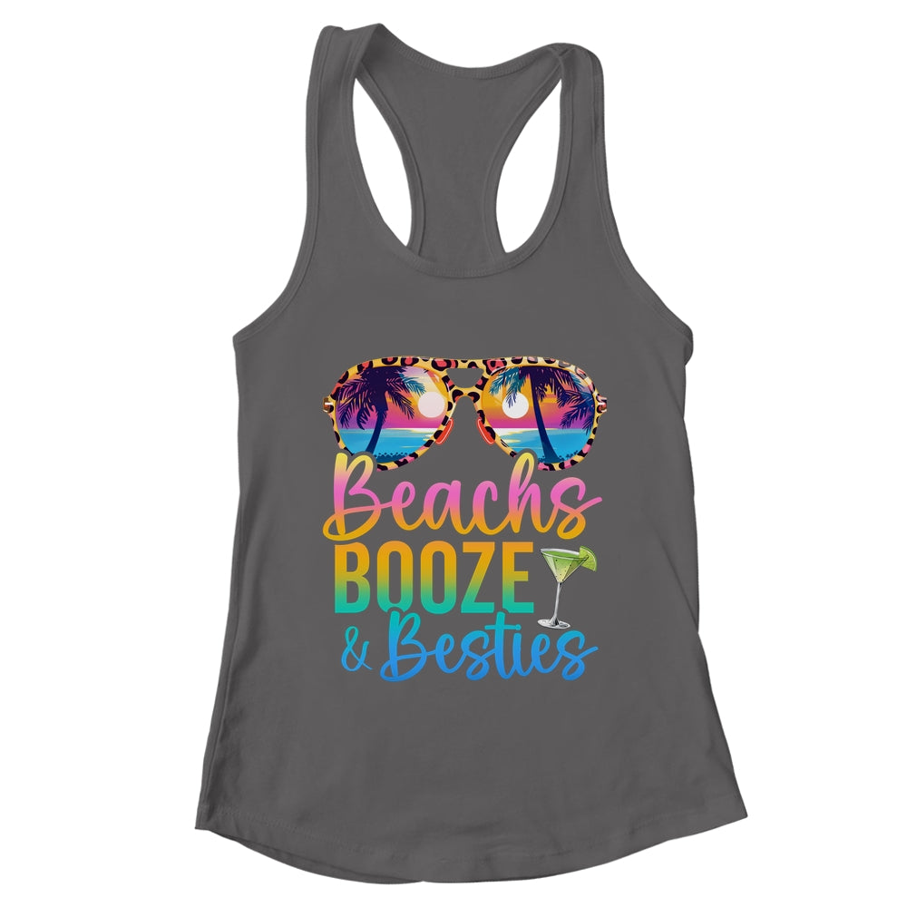 Girls Trip 2024 Funny Matching Shirt Beaches Booze Besties Shirt & Tank Top | teecentury