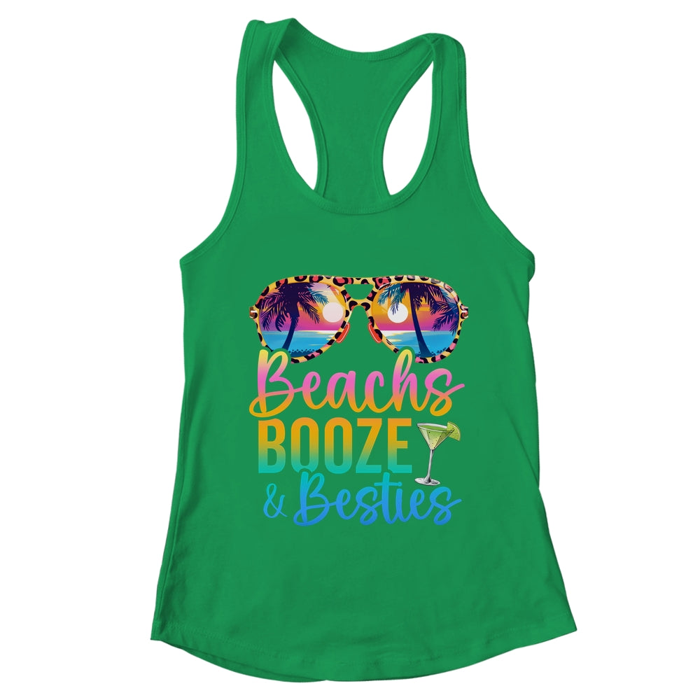 Girls Trip 2024 Funny Matching Shirt Beaches Booze Besties Shirt & Tank Top | teecentury