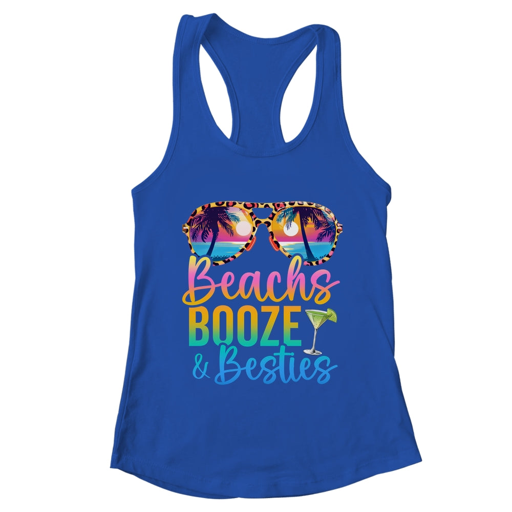 Girls Trip 2024 Funny Matching Shirt Beaches Booze Besties Shirt & Tank Top | teecentury