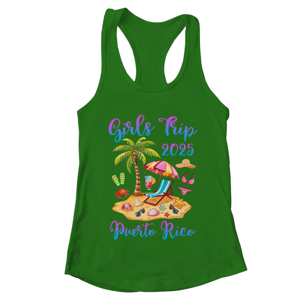 Girls Trip 2025 Beach Vacation Puerto Rico Matching Group Shirt & Tank Top | teecentury